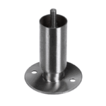 TurboChef 105330 Leg with Flanged Foot, Marine, 4", 3/8-16 Stud, Security
