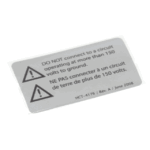 TurboChef HCT-4176 LABEL, HHC 2020, DO NOT CONNECT TO CIRCU