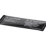 TurboChef I1-9181-3 Caution Label/Decal, Metal/No Food in Cavity, English/French